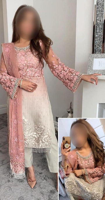 Amna's Clothing 011 - Premium Chiffon Party Wear Suit