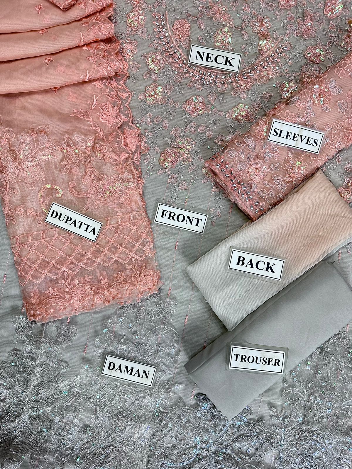 Amna's Clothing 011 - Premium Chiffon Party Wear Suit