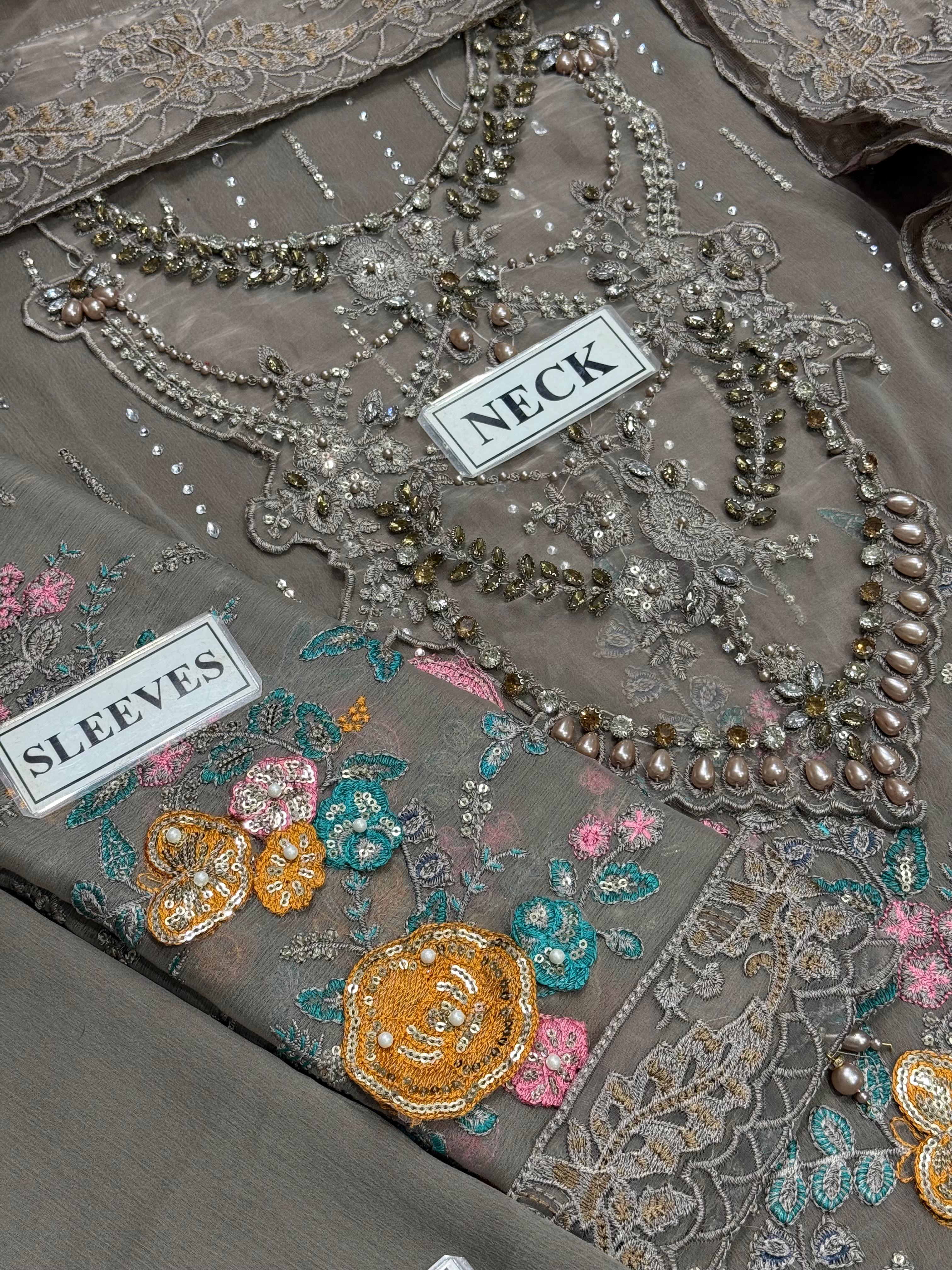 Amna's Clothing 012 - Premium Chiffon Party Wear Suit