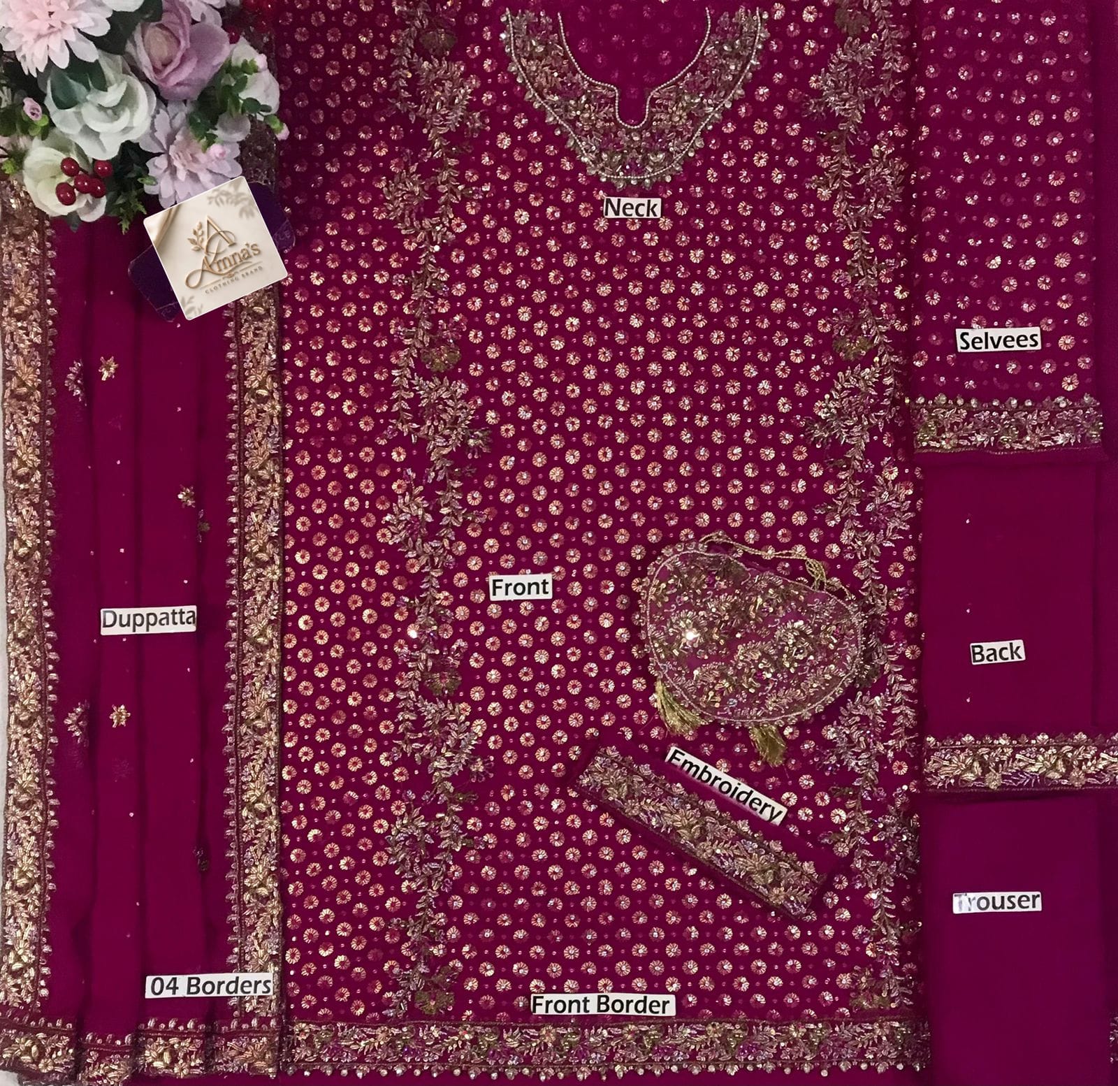 Amna's Clothing 008 - Premium Adda Work Formal Wedding Collection