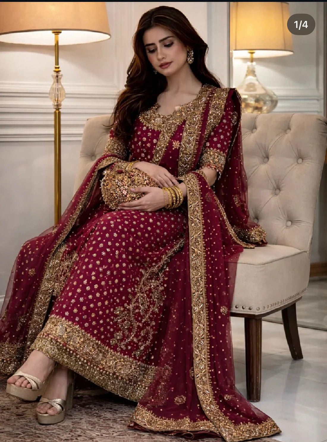 Amna's Clothing 008 - Premium Adda Work Formal Wedding Collection