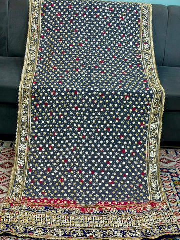 Amna's Clothing 018 - Handmade Wedding Wear Chiffon Dupatta