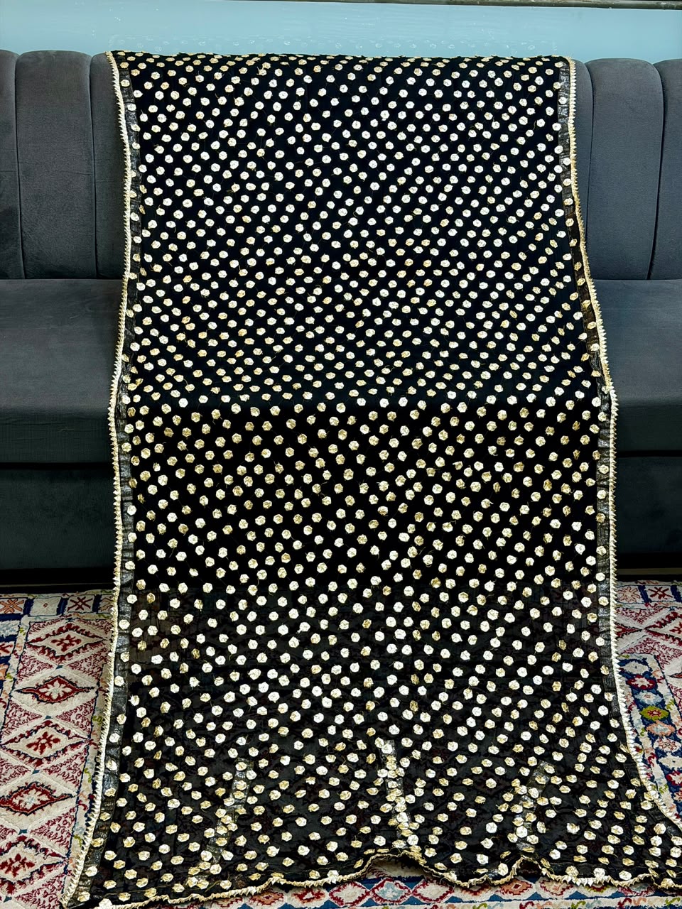 Amna's Clothing 018 - Handmade Wedding Wear Chiffon Dupatta