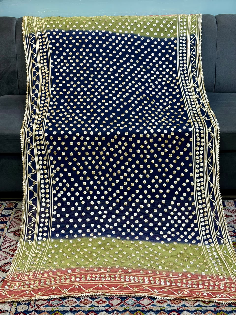 Amna's Clothing 018 - Handmade Wedding Wear Chiffon Dupatta