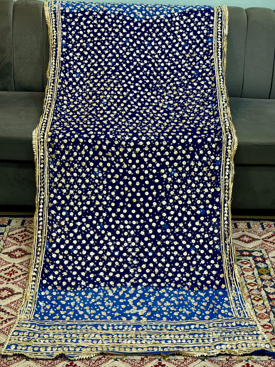 Amna's Clothing 018 - Handmade Wedding Wear Chiffon Dupatta