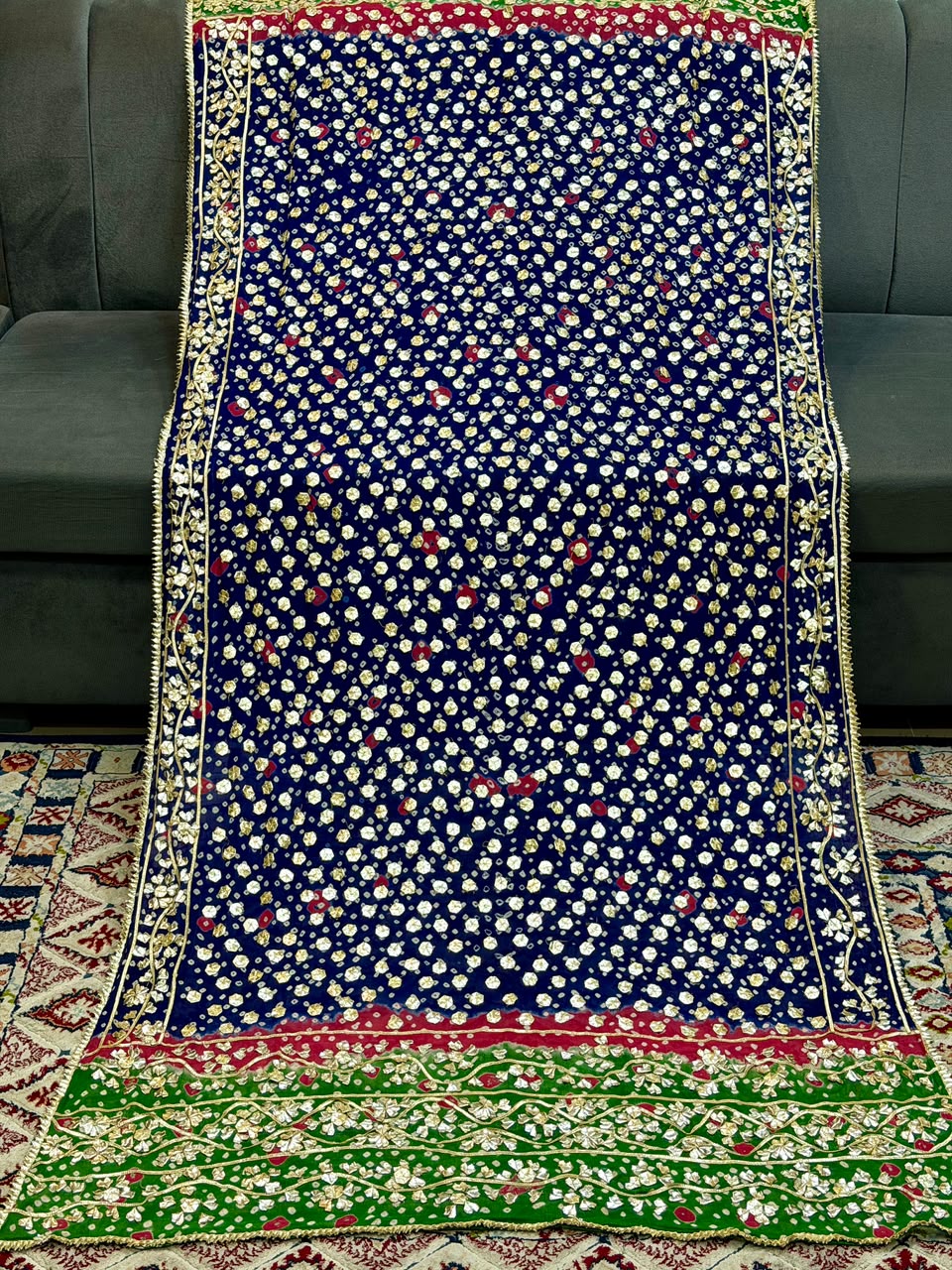 Amna's Clothing 018 - Handmade Wedding Wear Chiffon Dupatta