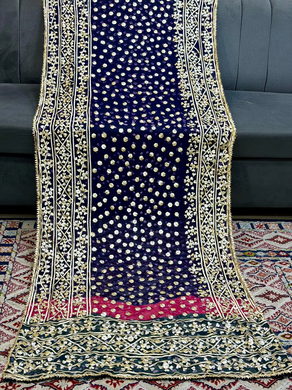Amna's Clothing 018 - Handmade Wedding Wear Chiffon Dupatta