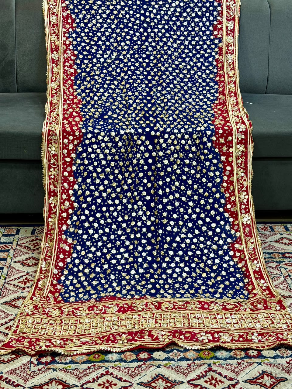 Amna's Clothing 018 - Handmade Wedding Wear Chiffon Dupatta