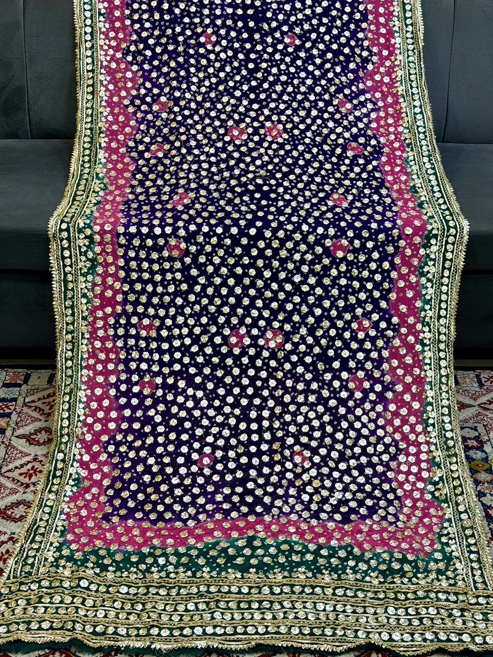 Amna's Clothing 018 - Handmade Wedding Wear Chiffon Dupatta