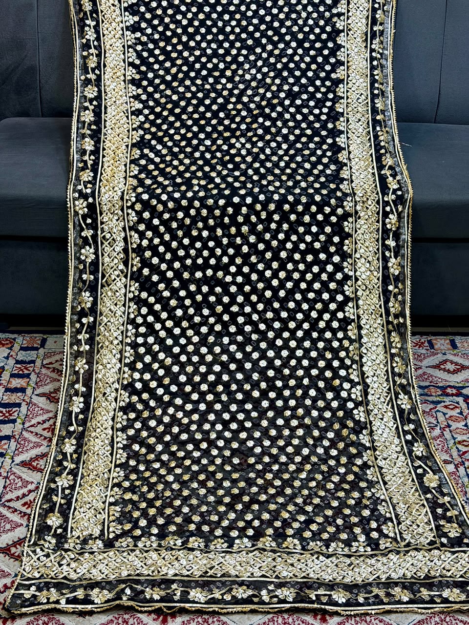 Amna's Clothing 018 - Handmade Wedding Wear Chiffon Dupatta