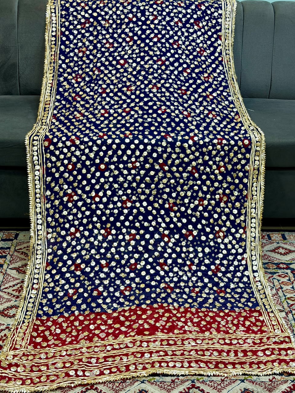 Amna's Clothing 018 - Handmade Wedding Wear Chiffon Dupatta