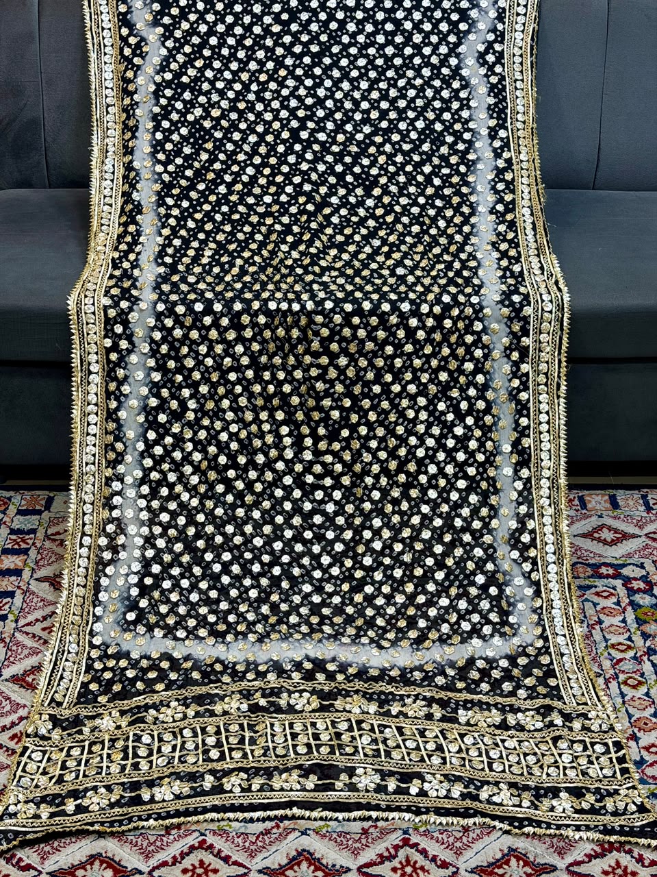 Amna's Clothing 018 - Handmade Wedding Wear Chiffon Dupatta
