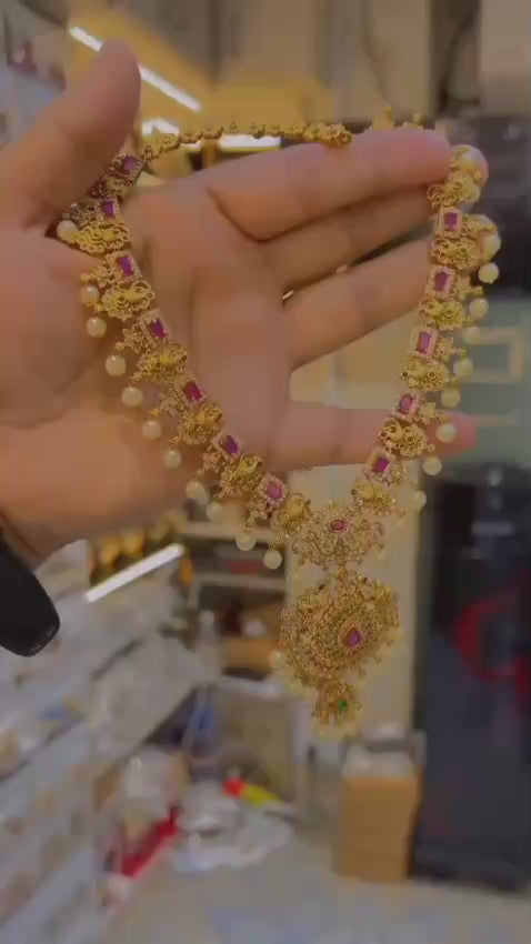 Amna's Clothing 017 - Premium South Indian Mala Set