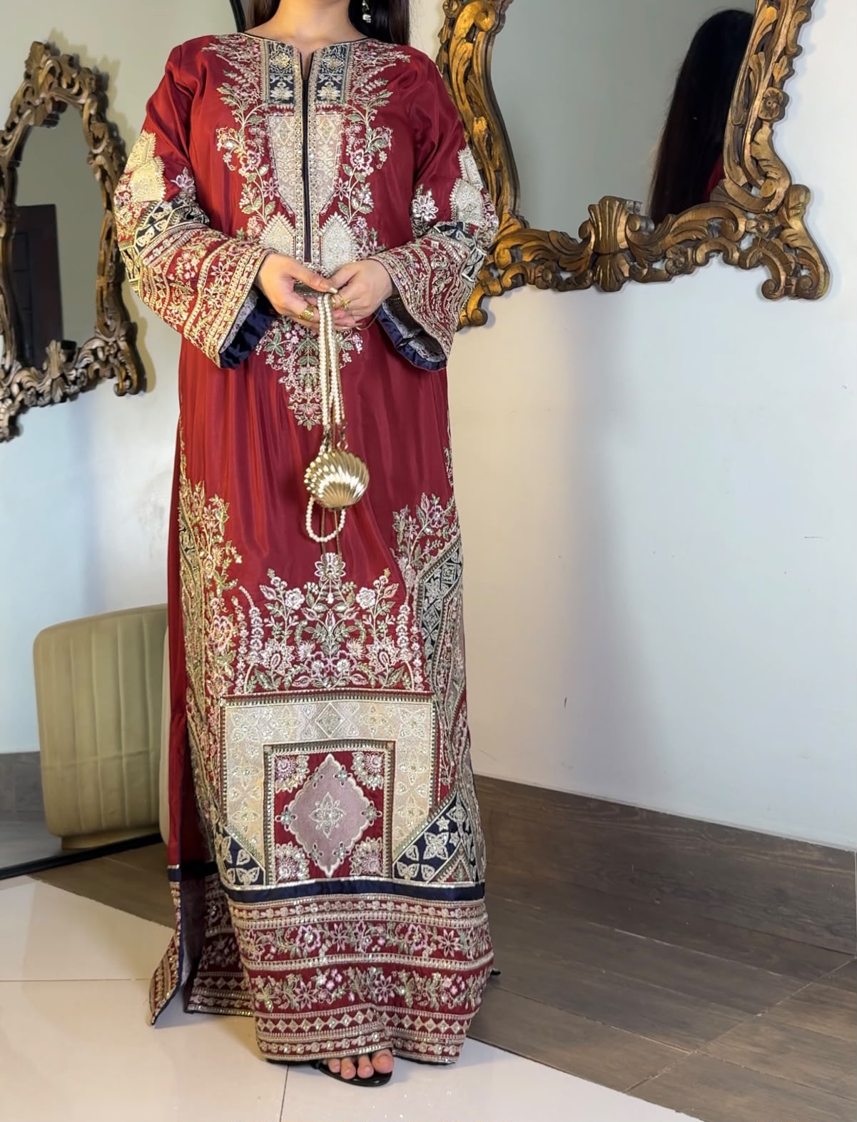 Kaftaan | Viscose | Stitched