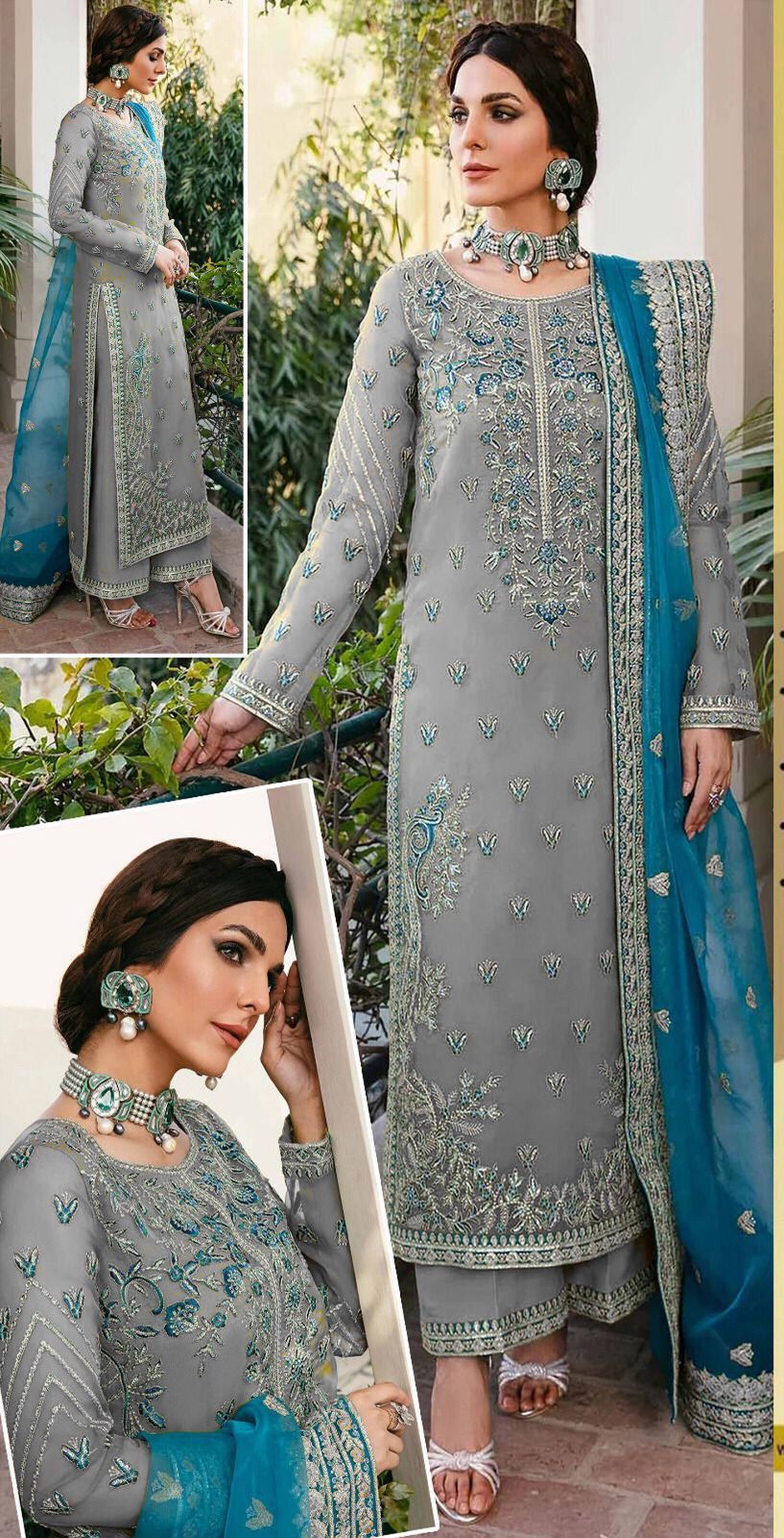 Premium Organza | Embroidered