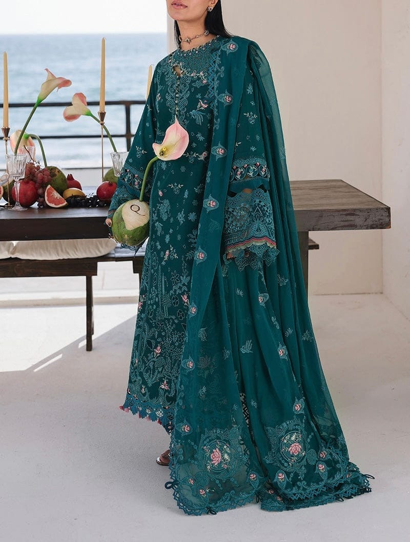 Soft Chiffon| Lawn | Embroidered | Qalamkar