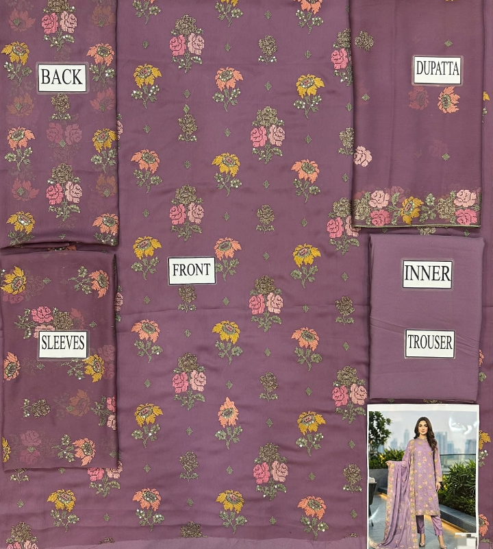 Luxury Embroidered | Aurelia Couture | Lavender