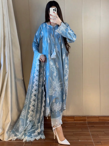 Premium Quality | Egyptian Lawn | Fully Embroidered | Rang Rasiya