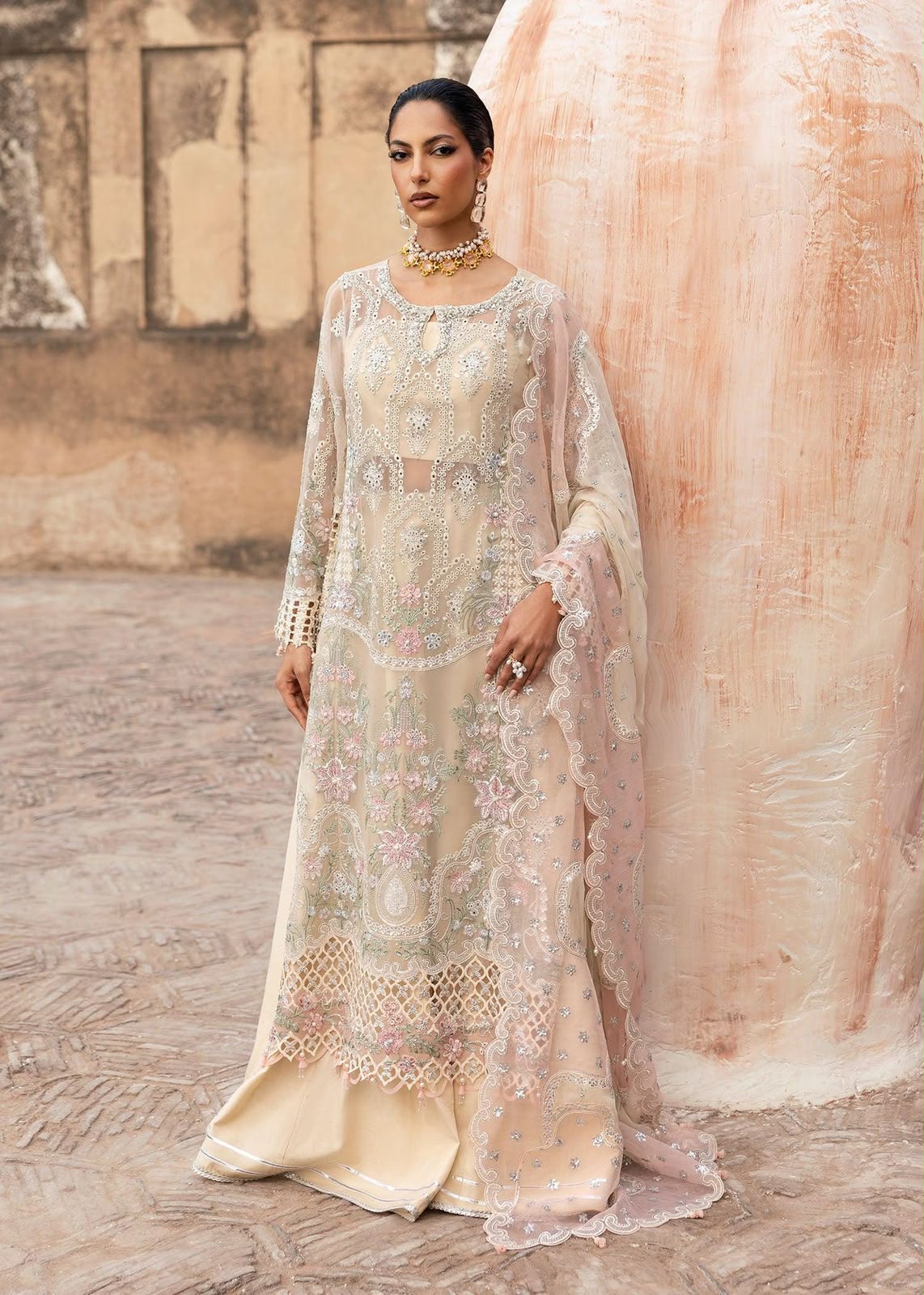 Luxury Edition | Ivory | Premium Chiffon | Aurelia Couture