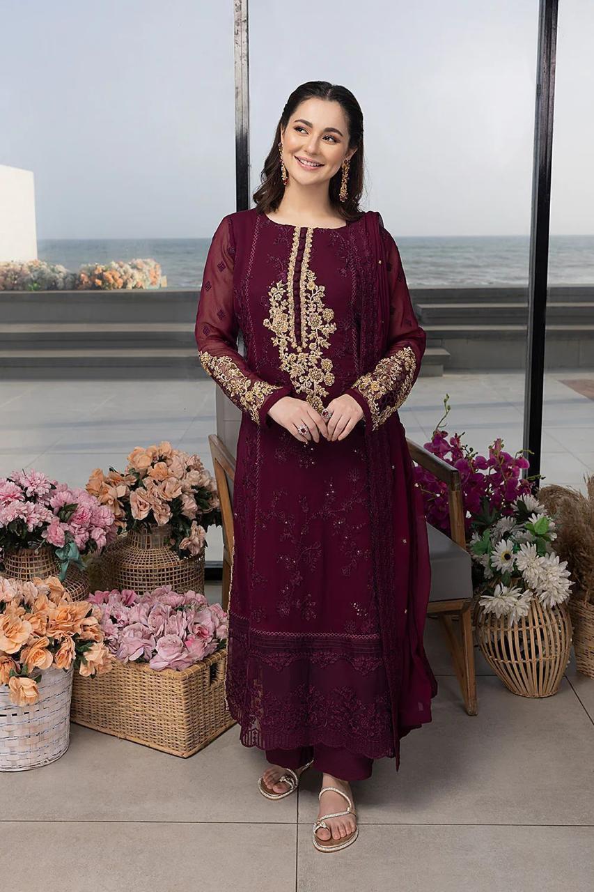 Premium Chiffon | Adda Work |  Azure