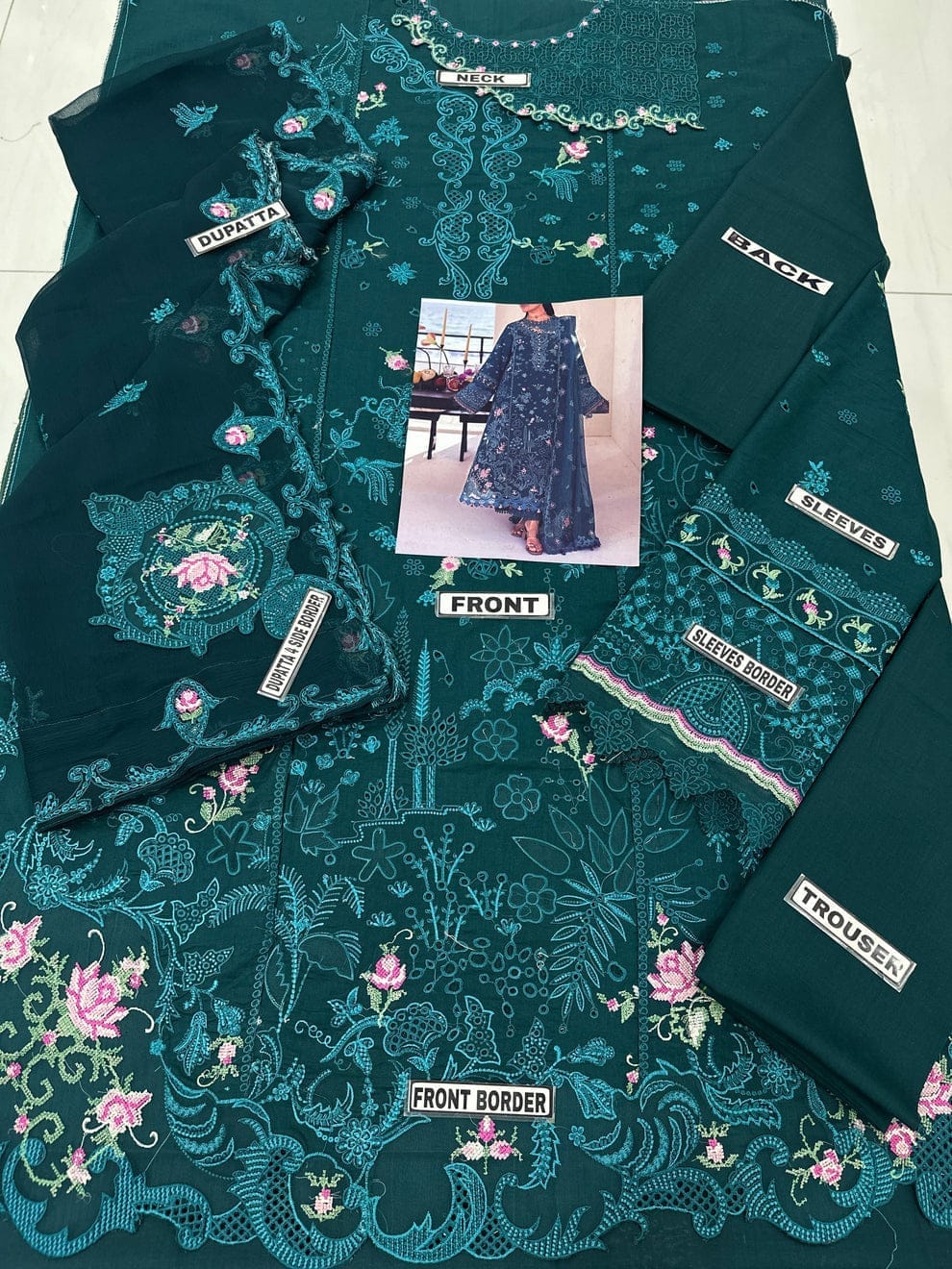 Soft Chiffon| Lawn | Embroidered | Qalamkar
