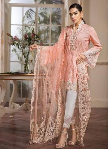 Lawn | Embroidered | Laser Work | Anaya