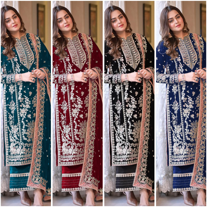Luxury Embroidered | Chiffon |  Aneelas
