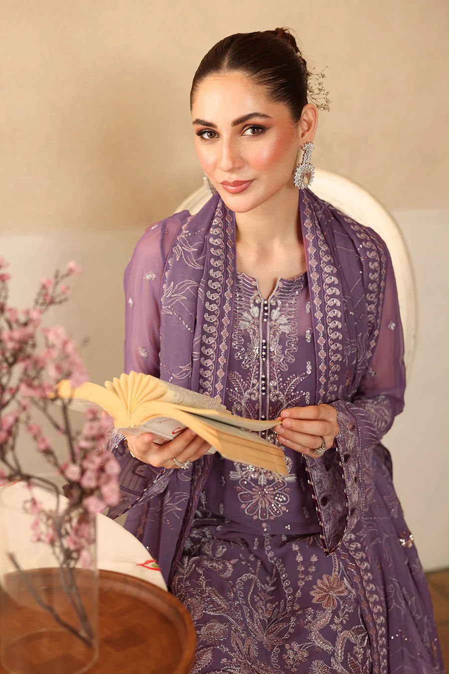 Premium | Chiffon | Embroidered | Ramsha