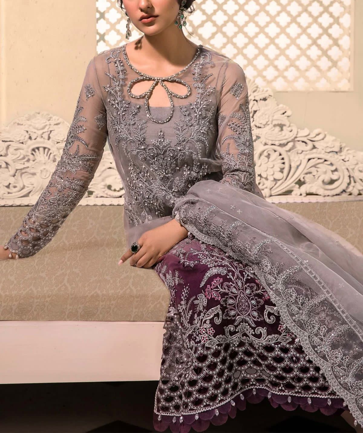 Amna's Clothing 006 - Premium Organza Party Wear Suit