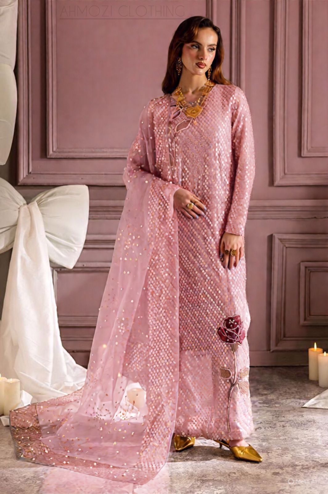 Chiffon | Embroidered | Nureh