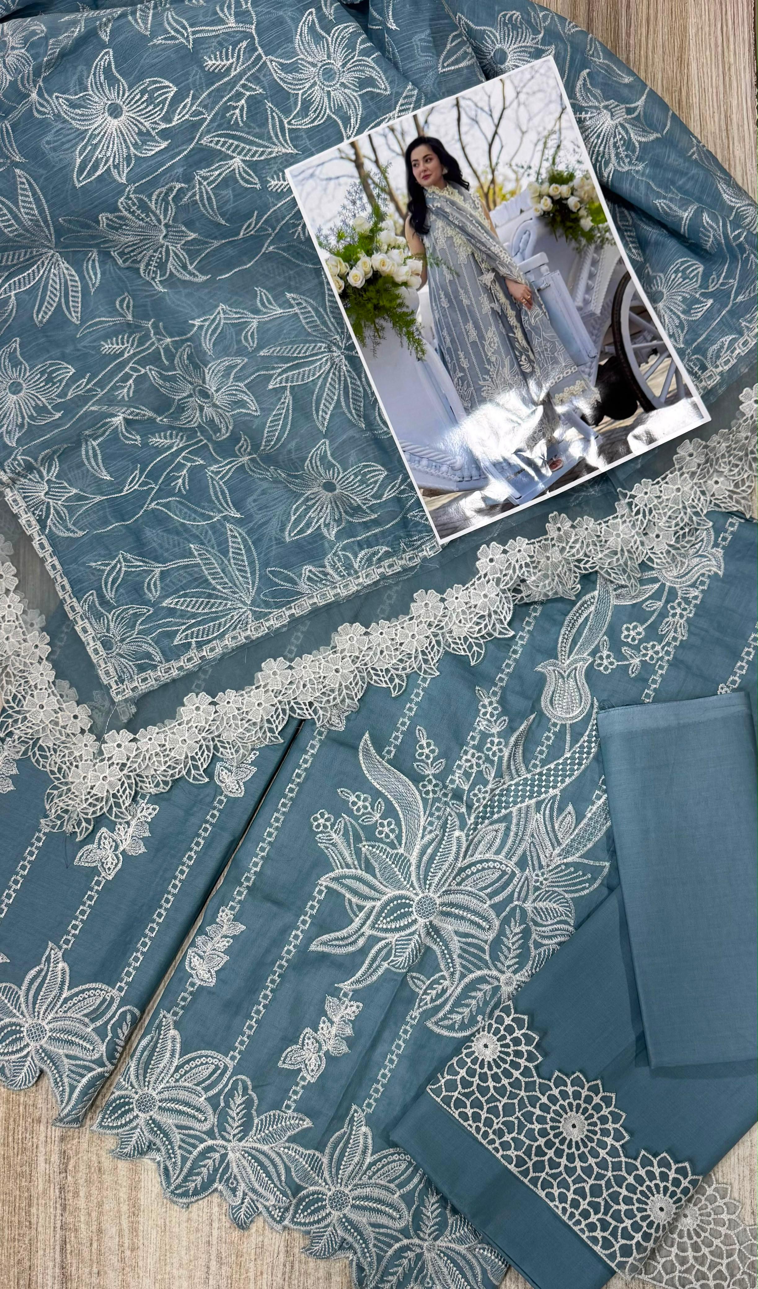 Premium Quality | Egyptian Lawn | Fully Embroidered | Rang Rasiya