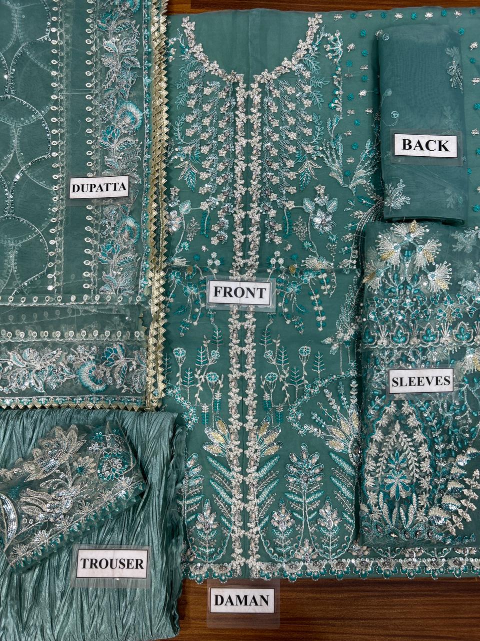 Amna's Clothing 002 - Premium Organza Party Wear Dress