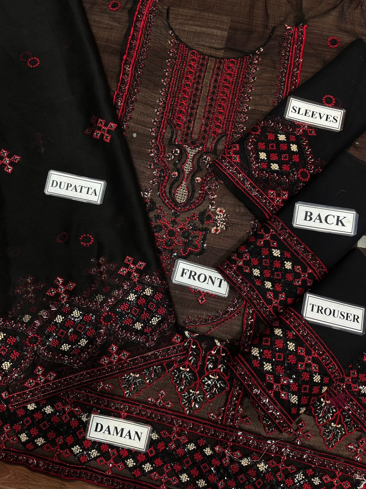 Premium Chiffon | Black |  Sequence