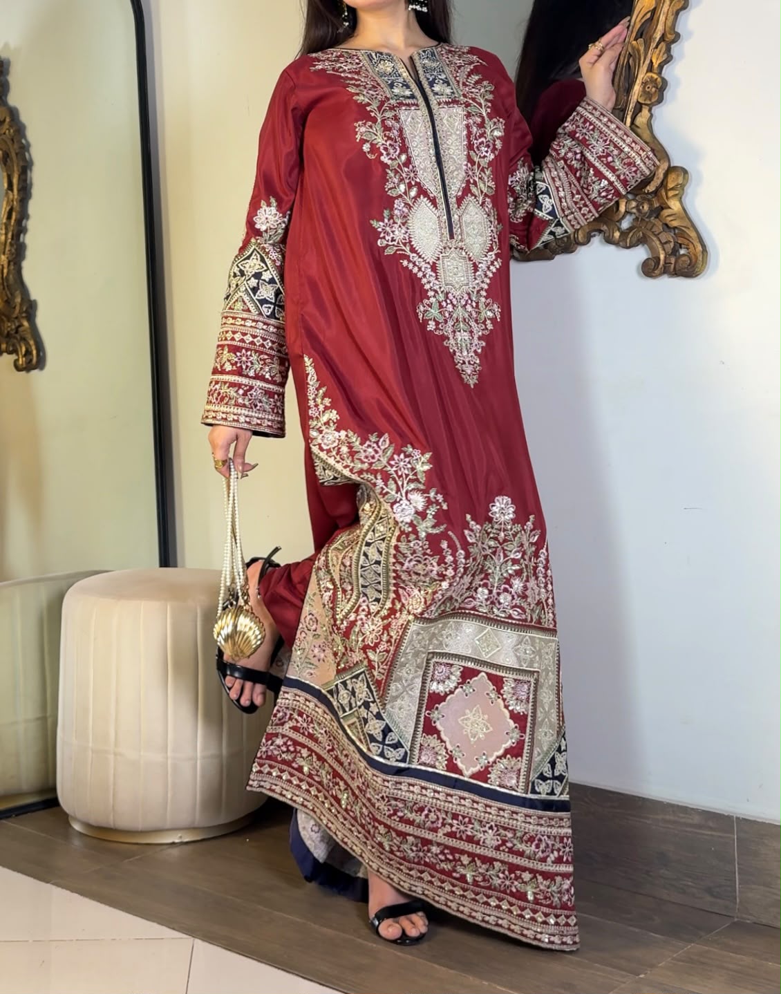 Kaftaan | Viscose | Stitched