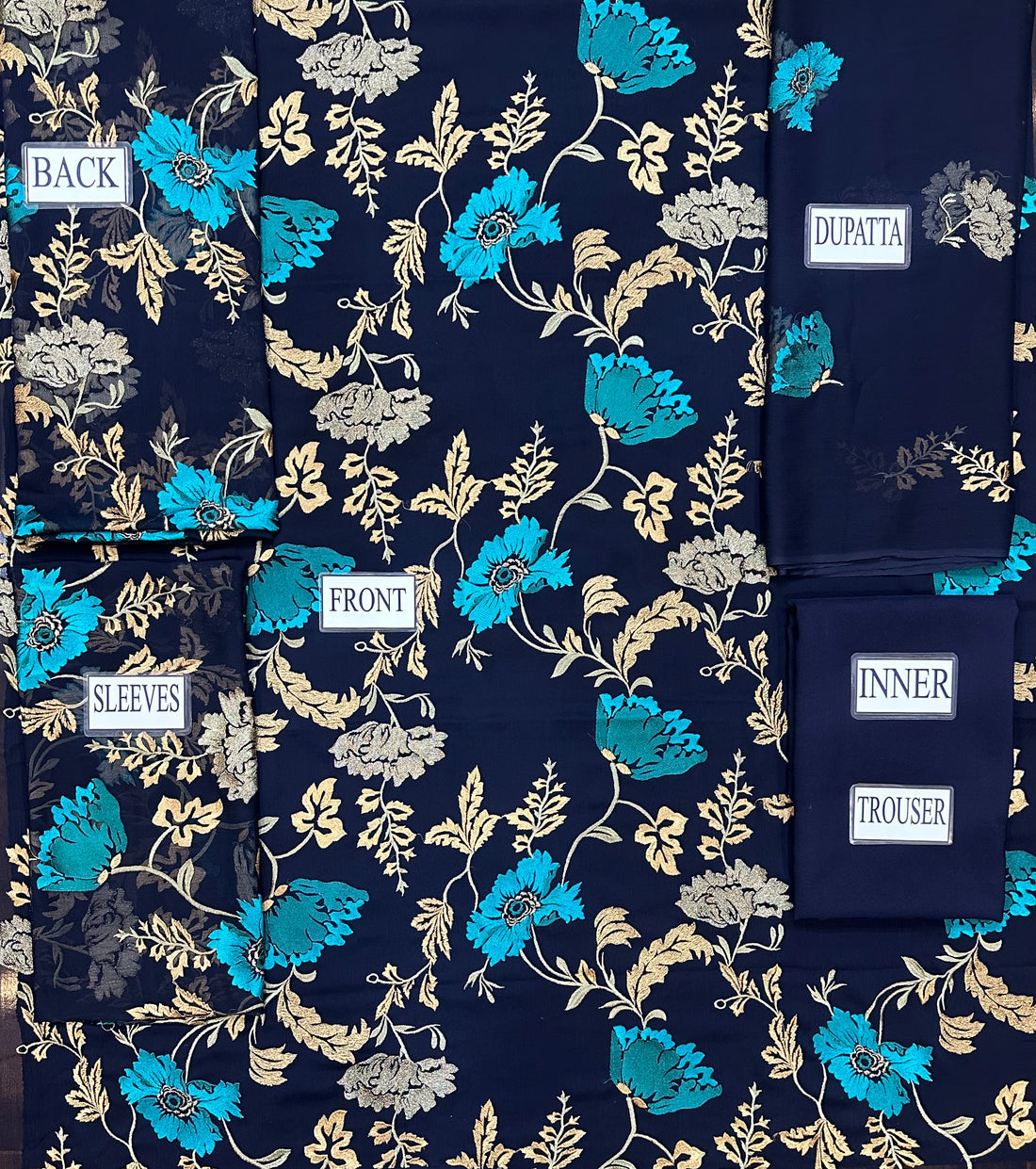 MidNight Bloom | Bamber Chiffon